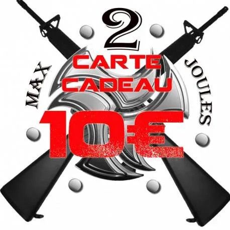max2joules airsoft Carte Cadeau 10€
