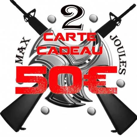 max2joules airsoft Carte Cadeau 50€