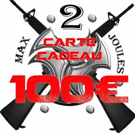max2joules airsoft Carte Cadeau 100€