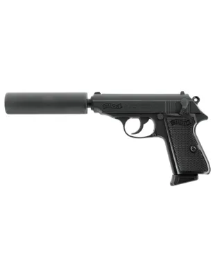 Replique PPK/S Metal Avec Silencieux Gaz Walther 2.6558 - Umarex
