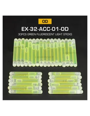 Lot 30 Mini Crack Light Stick Lumineux - WOSPORT airsoft