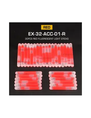 Lot 30 Mini Crack Light Stick Lumineux - Rouge - WOSPORT airsoft