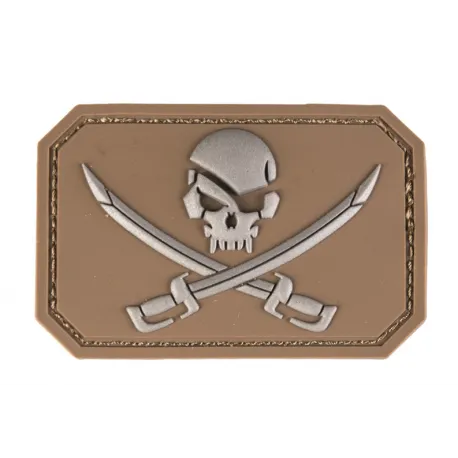 Patch PVC Skull Pirates · Tan / FDE