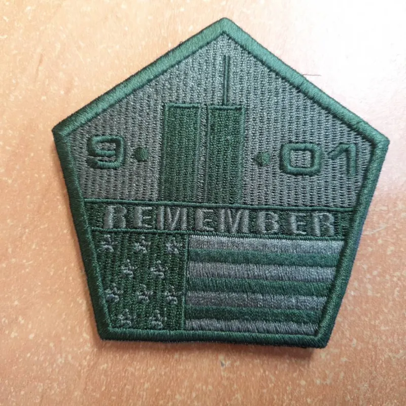 Patch Remember Twin Towers Septembre 2001 · Verde / OD