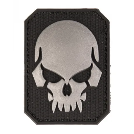 Patch PVC Tete de Mort Alien · Negro