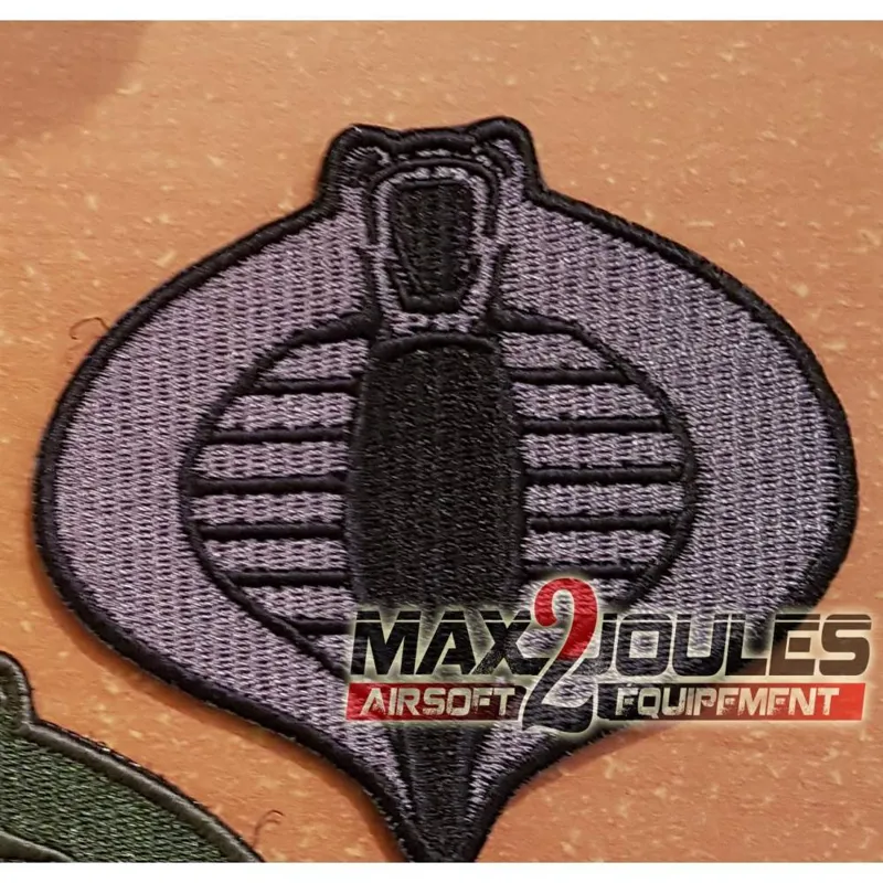 Patch Velcro Gijoe Cobra · Negro