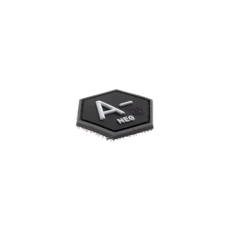 Patch Hexagonal Velcro Groupe Sanguin a- Neg