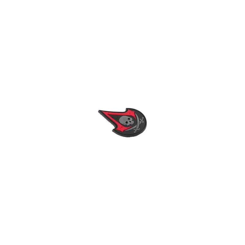 Patch Assassin Skull Rubber · Rojo