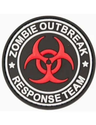 Patch Velcro Zombie Outbreak Rouge Blanc - Kombat