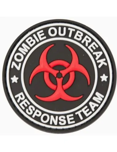 Kombat Patch Velcro Zombie Outbreak Rouge Blanc