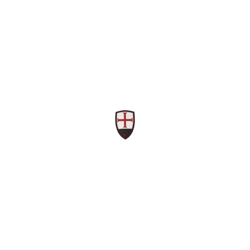 Patch PVC Scratch Crusader Shield Rubber Templier Croix