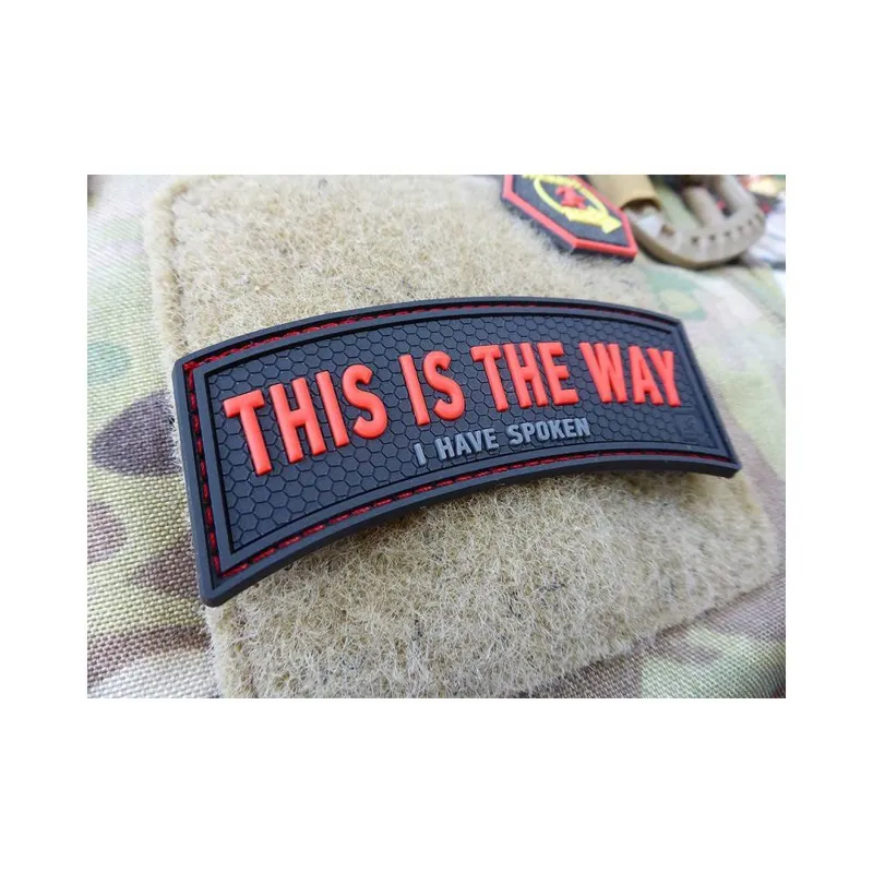 Patch PVC This Is the Way Rouge