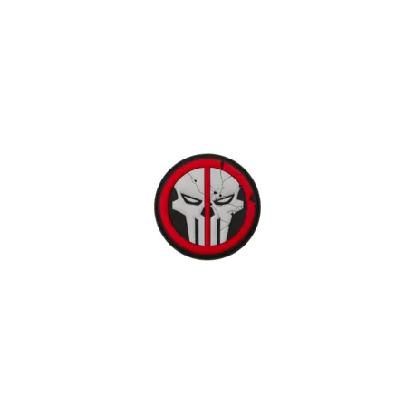 Patch Velcro PVC Deathpool Blanc et Rouge 25365
