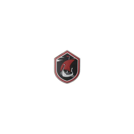 Patch PVC Velcro Drakkar Rouge 27875