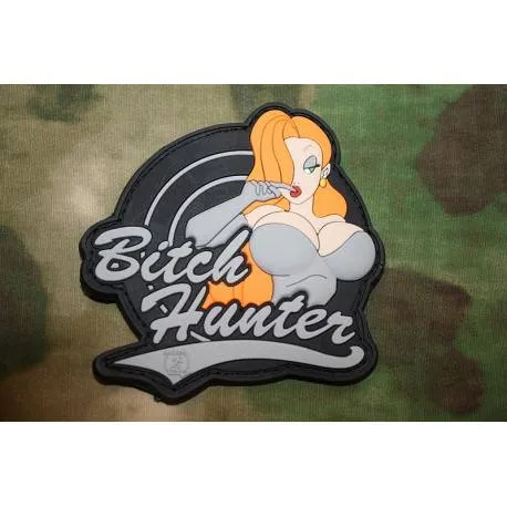 Patch PVC Bitch Hunter · Gris