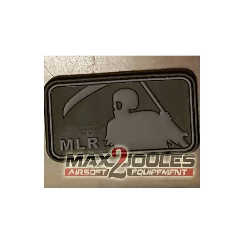 Patch PVC Velcro MLR · Negro