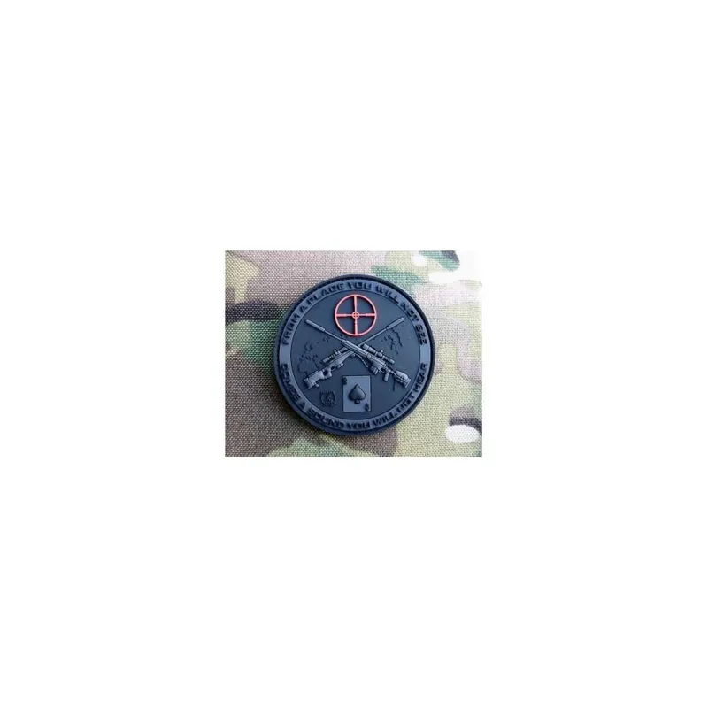 Patch Velcro PVC Sniper Blackops · Negro