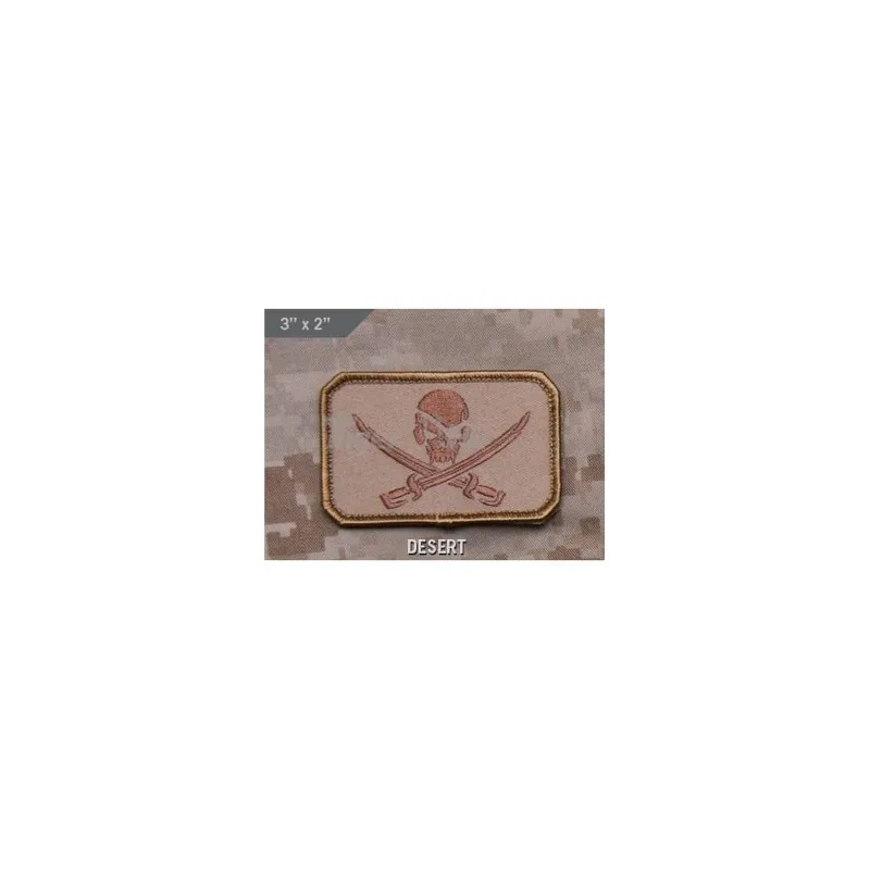 Patch Velcro Pirate Skull Flag · Tan / FDE