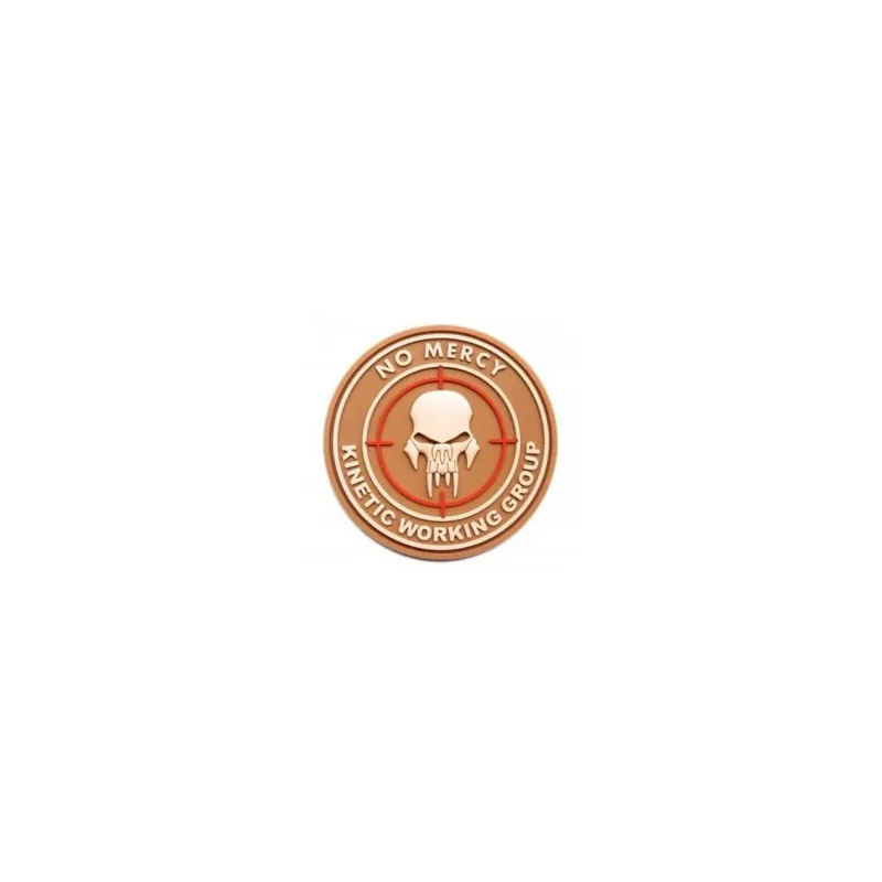 Patch 3D Velcro No Mercy · Tan / FDE