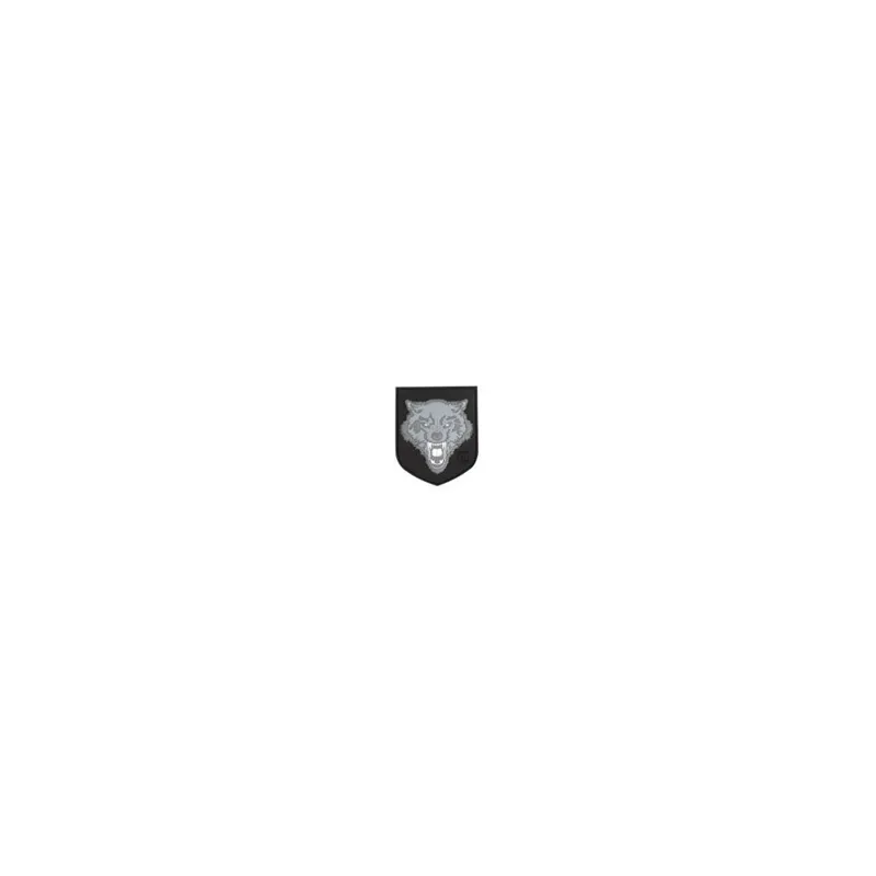 Patch Velcro Wolf · Noir gris
