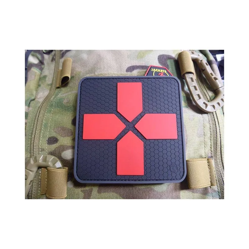 Gros Patch PVC Medic Croix Rouge 10CMX10CM