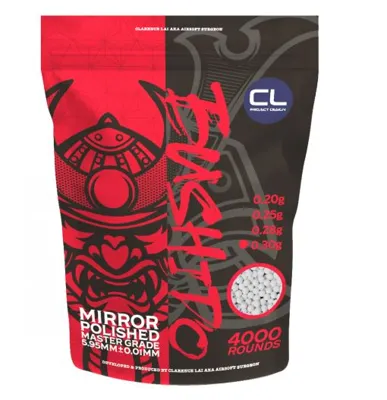 Pallini Master Grade Mirror BB Pellets By Clarence Lai Design – 4000 BBs – 0.30g Bushido -Bianchi