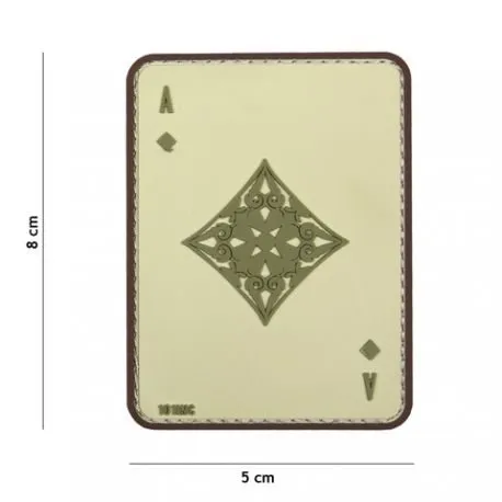 Patch 3D PVC Carte AS de Carreau