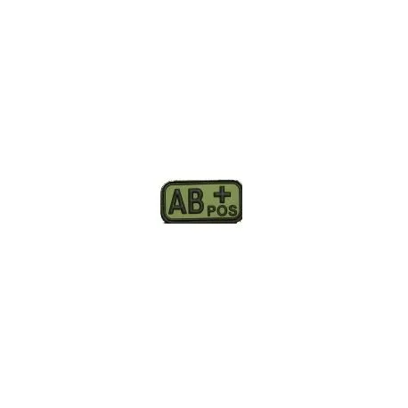 Patch 3D PVC Sanguin AB+ · Verde / OD