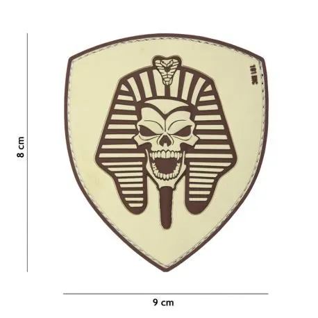 Patch 3D PVC Pharaon Skull