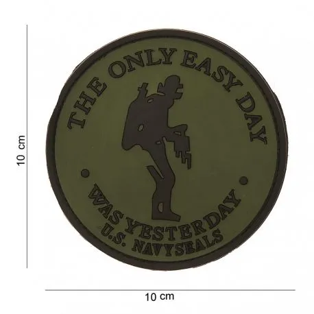 Patch 3D PVC the Only Easy Day · Verde / OD