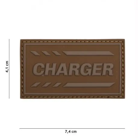 Patch 3D PVC Charger