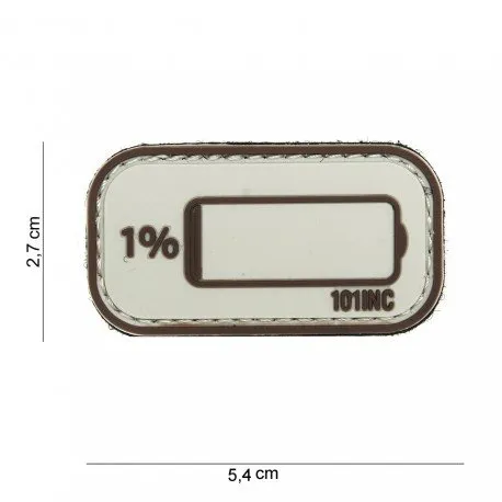 Patch 3D PVC Low Battery