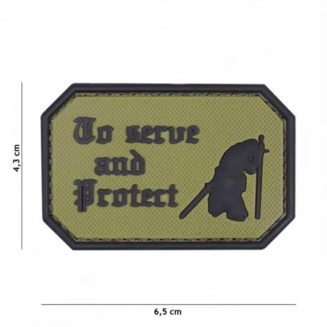 Patch 3D PVC to Serve and Protect