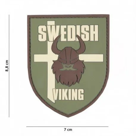 Patch 3D PVC Swedish Viking · Verde / OD