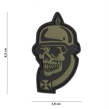 Patch 3D PVC Skull Casque WWI