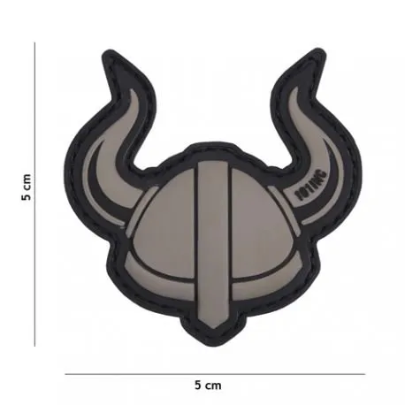 Patch 3D PVC Viking Helmet