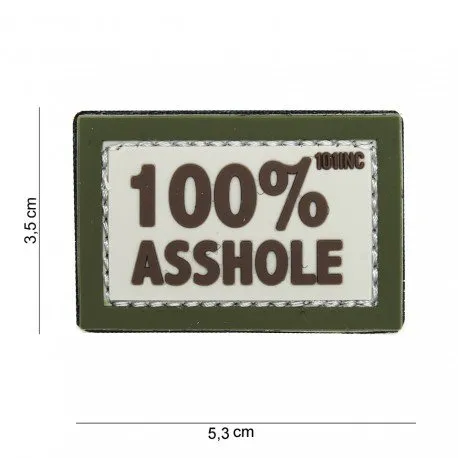 101 Inc Patch 3D PVC 100% Asshole