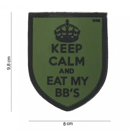 Patch 3D PVC "Keep Calm"