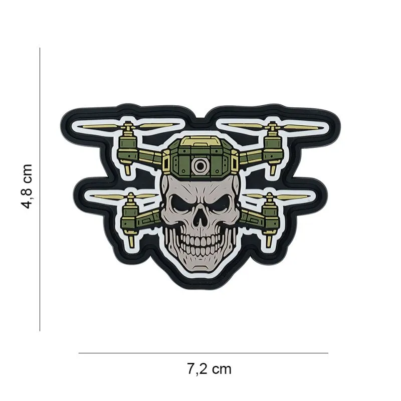Patch 3D PVC Drone Skull
