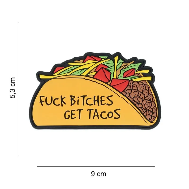 Patch 3D PVC Fuck Bitches Get Tacos (101INC)