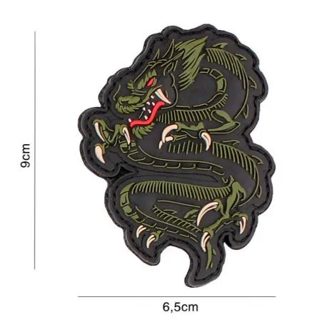 Patch 3D PVC Dragon