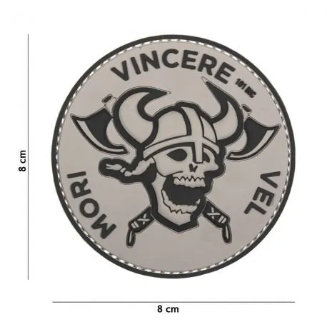Patch 3D PVC Mori Vincere · Gris