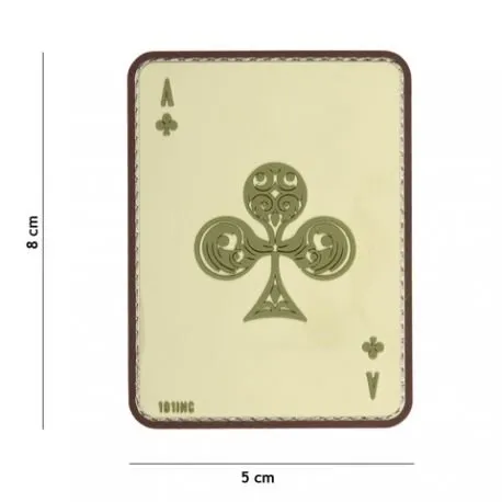 Patch 3D PVC Carte AS de Trefle