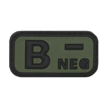 Patch 3D PVC Sanguin B · Verde / OD