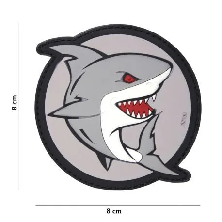 Patch 3D PVC Shark Attack
