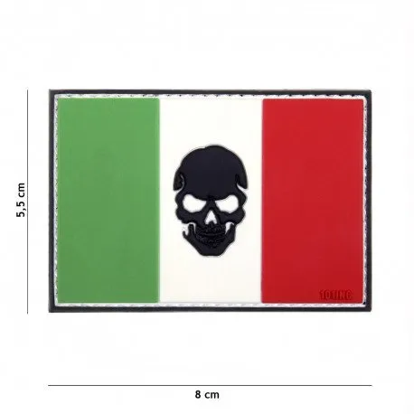 Patch 3D PVC Italie W/ Skull