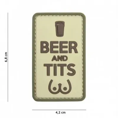 Patch 3D PVC Beer and Tits