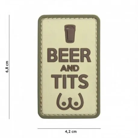 Patch 3D PVC Beer and Tits