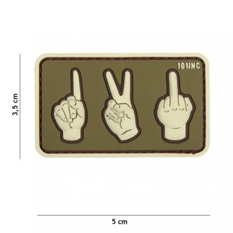Patch 3D PVC One Two Fuck