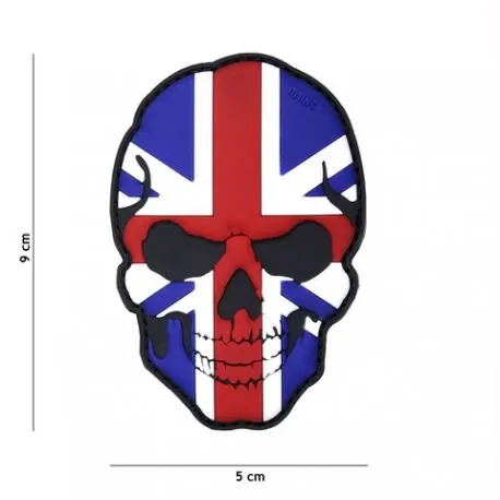 Patch 3D PVC Skull Royaume-Uni